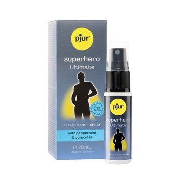 Спрей-пролонгатор pjur Superhero Ultimate Spray 20 мл, дуже потужний, природні активні компоненти SX1116 фото