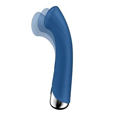 Вібратор з ротацією Satisfyer Spinning G-Spot 1 Blue, плоский майданчик для стимуляції точки G SX0556 фото