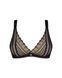 Мереживний бюстгальтер із трикутною чашкою Obsessive Estiqua bra XS/S, чорний, широкі лямки SO7258 фото 3