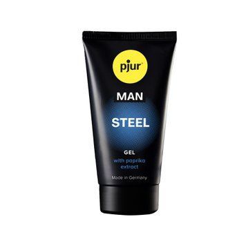 Гель для пеніса стимулювальний pjur MAN Steel Gel 50 ml з екстрактом паприки та ментолом PJ12910 фото