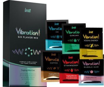 Набір пробників рідкого вібратора Intt Vibration Six Flavor Mix (12 по 5 мл) SO3803 фото