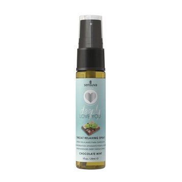 Спрей для мінету Sensuva Deeply Love You Chocolate Mint (29 мл), для глибокого мінету SO3193 фото
