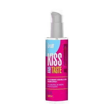 Масажний гель Intt KISS AND TASTE! Blackberry (55 мл) зі смаком ожини, легкий зігрівальний ефект SX2660 фото