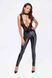 Комбінезон Noir Handmade F298 Libido Deep-V catsuit with collar and pearl chain - XXL SX0229 фото 3