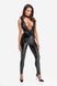 Комбінезон Noir Handmade F298 Libido Deep-V catsuit with collar and pearl chain - XXL SX0229 фото 1