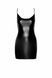 Сукня Noir Handmade F307 Mirage wetlook mini dress with jewelry rhinestone chain - 3XL SX0284 фото 4