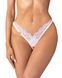 Трусики-стрінги з мереживом Obsessive Arrowel White crotchless thong S/M SX2591 фото 1