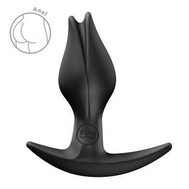 Анальна пробка Fun Factory BOOTIE FEM Black, у вигляді бутона, діаметр 2,9 см, тонкий обмежувач SX3692 фото