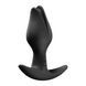 Анальна пробка Fun Factory BOOTIE FEM Black, у вигляді бутона, діаметр 2,9 см, тонкий обмежувач SX3692 фото 2