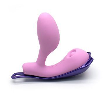 Смарт-віброяйце зі стимуляцією клітора KISSTOY Viosecret Pro, реагує на стискання, пояс для кріплення SX3310 фото