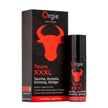 Крем для посилення ерекції Orgie Touro XXXL Power Cream, 15 мл, з ефектом вібрації SX1561 фото