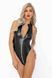 Боді Noir Handmade F294 Powerwetlook bodysuit with front zipper - XL SX0198 фото 5