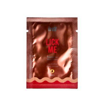 Пробник гелю для оральних пестощів з зігрівальним ефектом INTT Lick Me Kissable Gel Peach 2 мл SX2808 фото