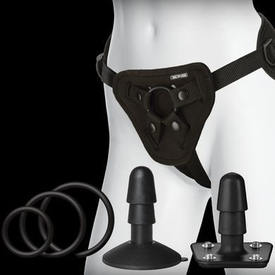 Набір для страпона Doc Johnson Vac-U-Lock Crystal Jellies Set, діаметр 3,8см, 2&times;4,5см, 5,1 см SO1989 фото